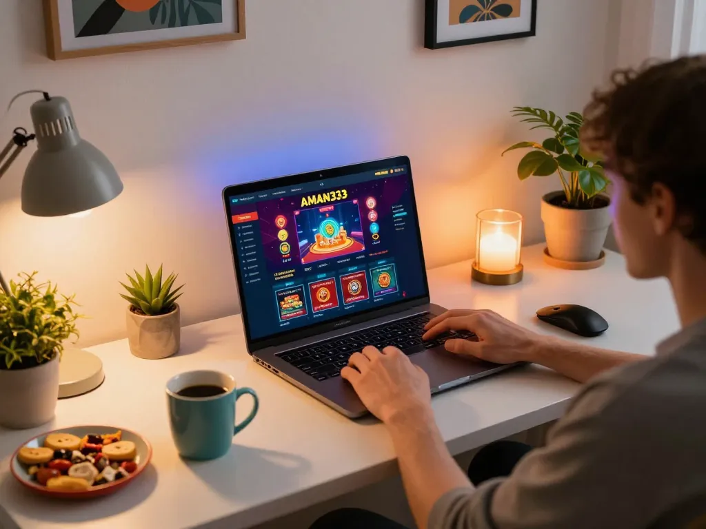 Tampilan permainan yang menarik di platform AMAN333 menunjukkan kegembiraan kasino online