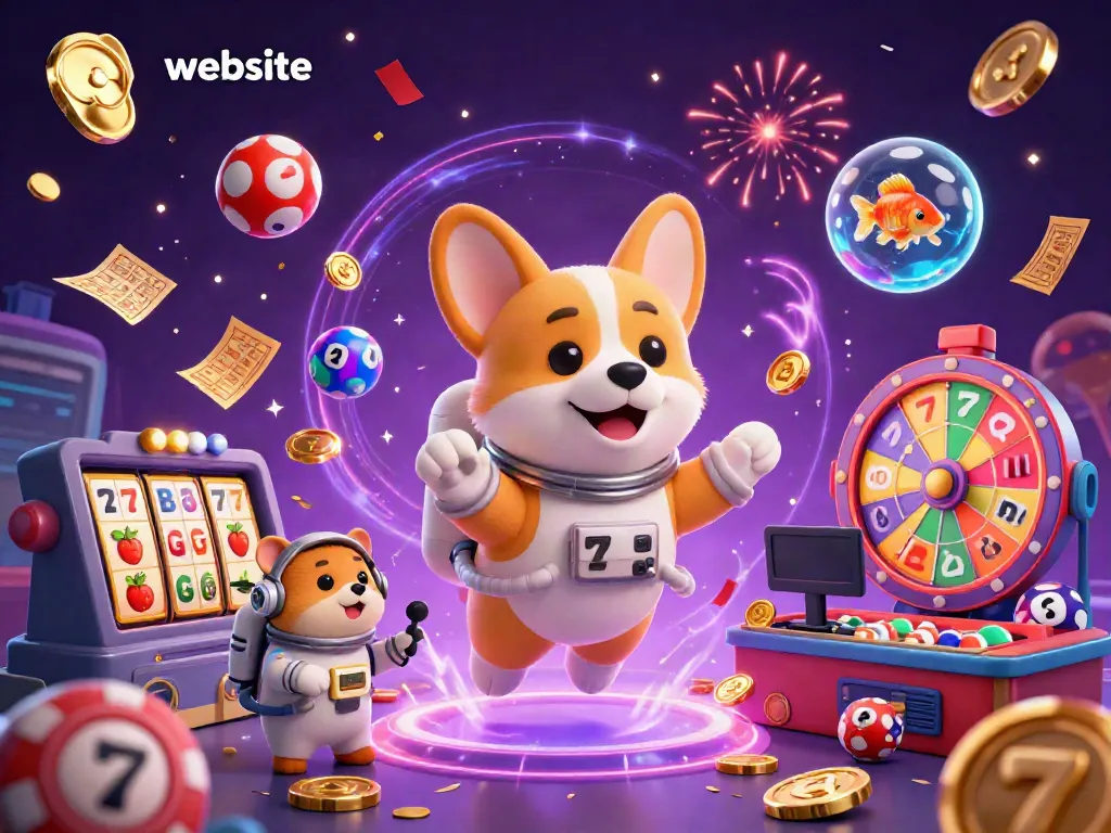 Situs interaktif dengan karakter kasino 3D yang menghibur, slot, dan lotere tersedia.