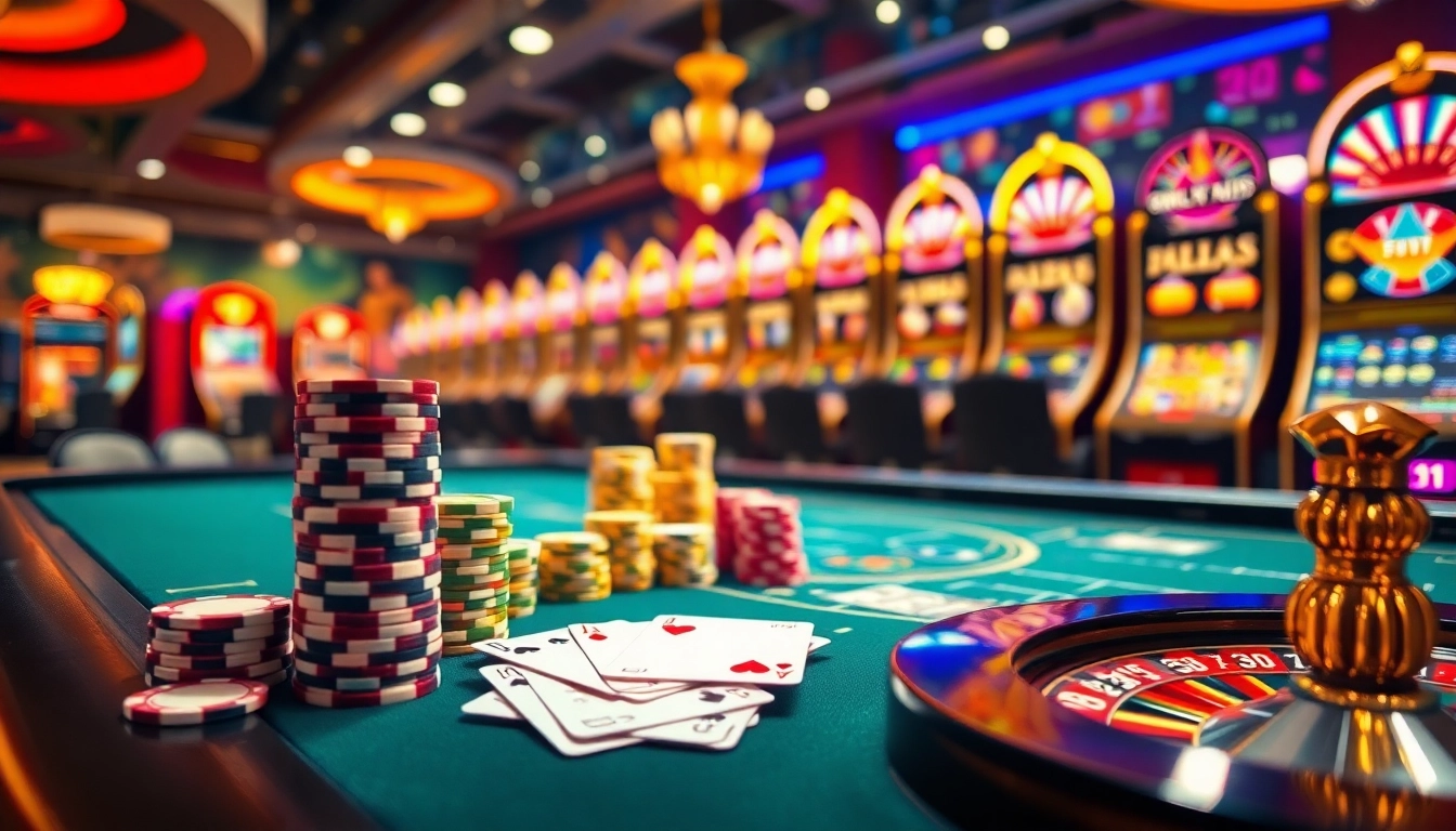 Experience the thrill of 88nn with vibrant casino tables and dynamic slot machines in action.