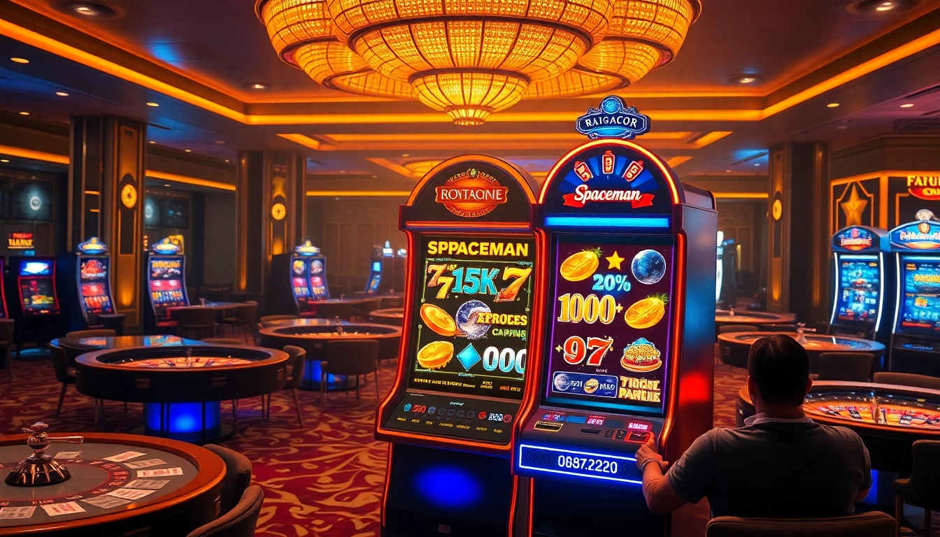Experience the thrill of RAJAGACOR with dynamic Spaceman slot action and casino excitement.