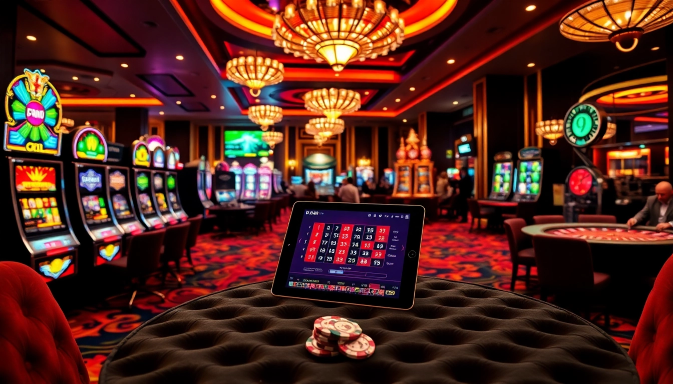 Experience the thrill of dr88 nhà cái uy tín as players engage in exciting gaming activities amid a vibrant casino atmosphere.