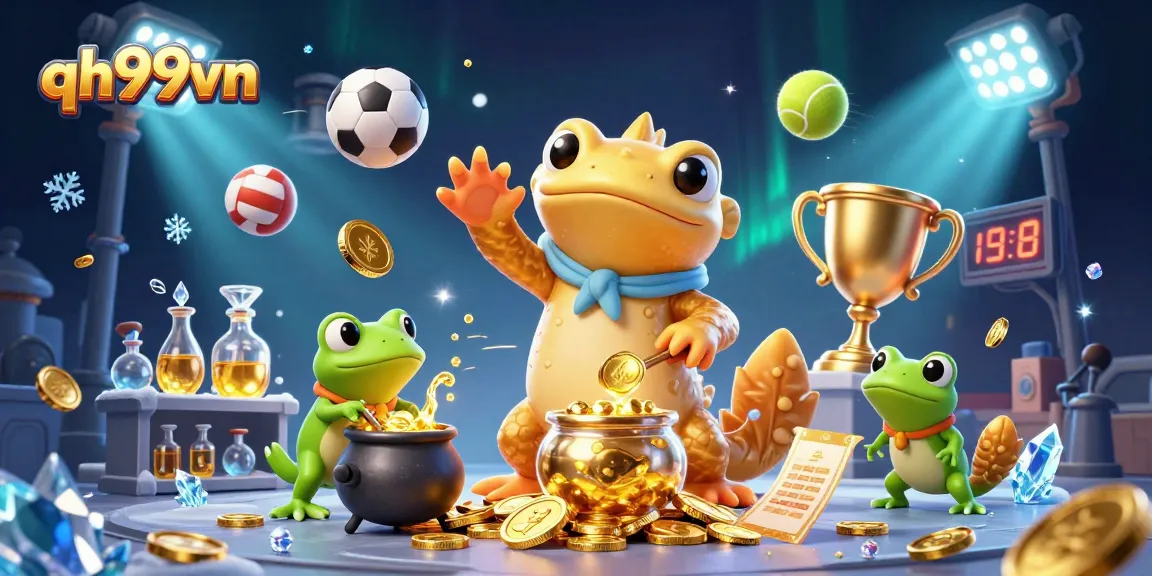 Place bets and win big with qh99vn in an enchanting casino adventure filled with gold.