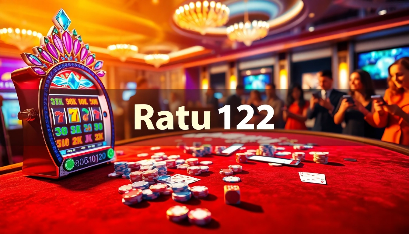 Ratu123 mengundang para penjudi untuk menikmati pengalaman mesin slot yang menarik dengan warna-warna cerah dan suasana profesional.