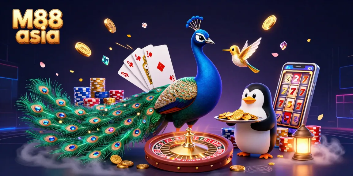 Experience the thrill of M88 asia with vibrant casino characters and dynamic game elements.
