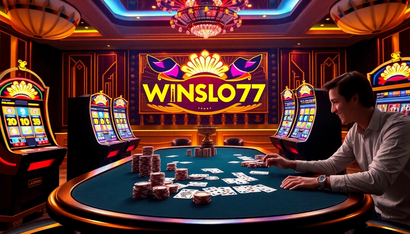 Experience the thrill of winning with Wingslots77 at vibrant casino tables filled with excitement.