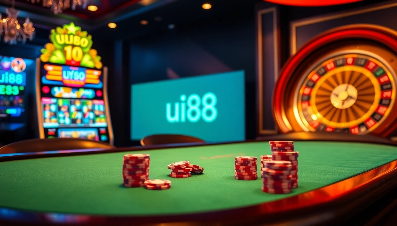 Experience thrilling gameplay at uu88's luxury poker and casino tables.