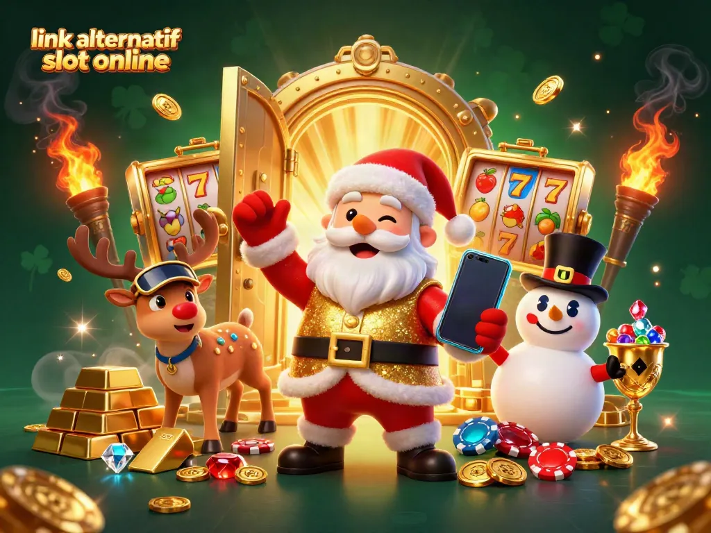 Bermain dengan keseruan slot gacor di link alternatif slot online, disertai karakter ceria dan elemen kasino menarik.
