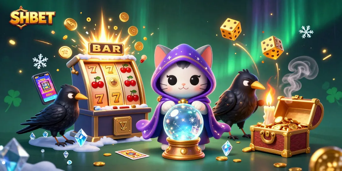 Experience SHBET's thrilling casino atmosphere with vibrant characters and dynamic gaming elements.
