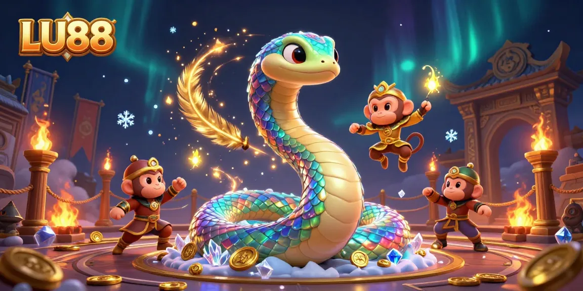 Experience LU88 with immersive casino gaming, featuring vibrant characters and action-packed elements.