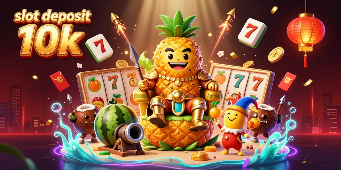 Engage in exciting casino action featuring a vibrant scene with "slot deposit 10k" elements.