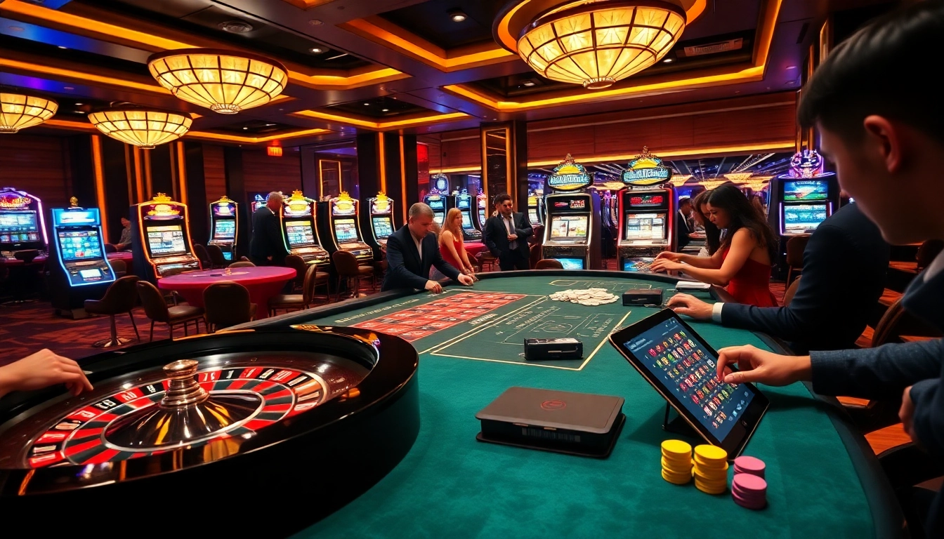 Experience excitement at j88 casino with high-stakes poker and vibrant roulette action.