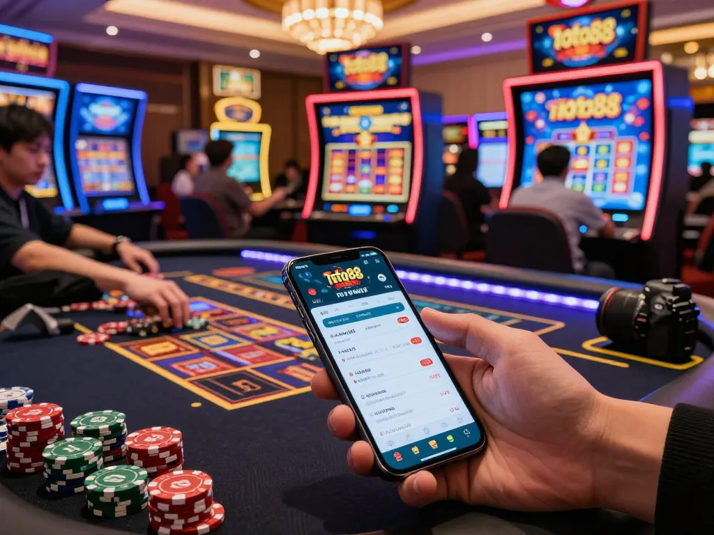 Engaged players enjoying toto88 lottery games in a vibrant online gaming environment.