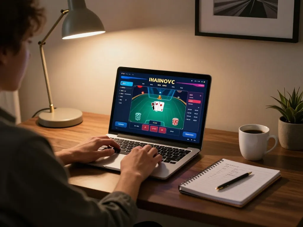 Engaging in online poker gameplay at home using sky88 for strategic betting sessions