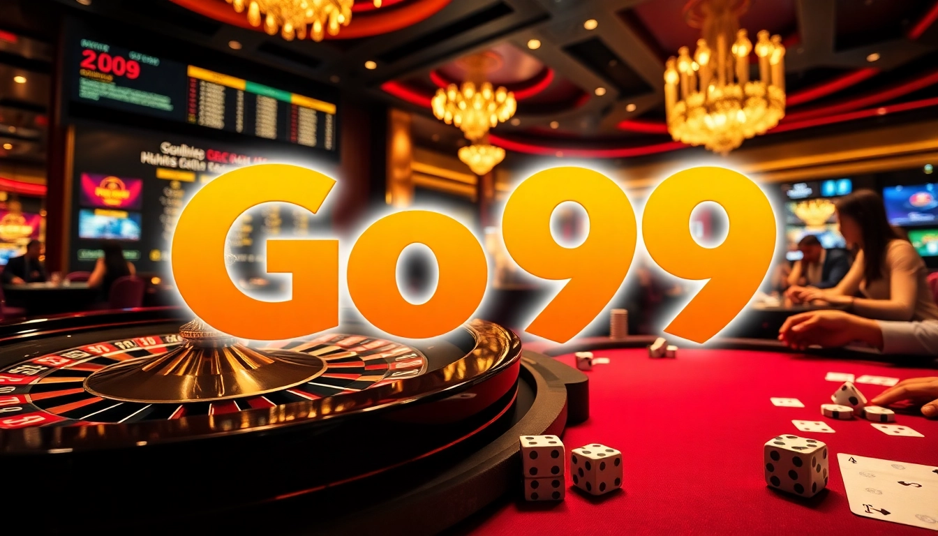 Experience the excitement of Go99 with players engaging in high-stakes casino games.