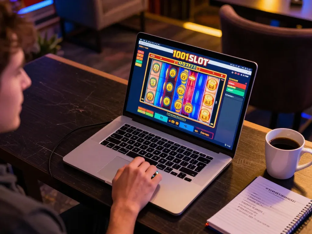 Experience thrilling gameplay at 1001SLOT with vibrant slot reels and an intuitive interface