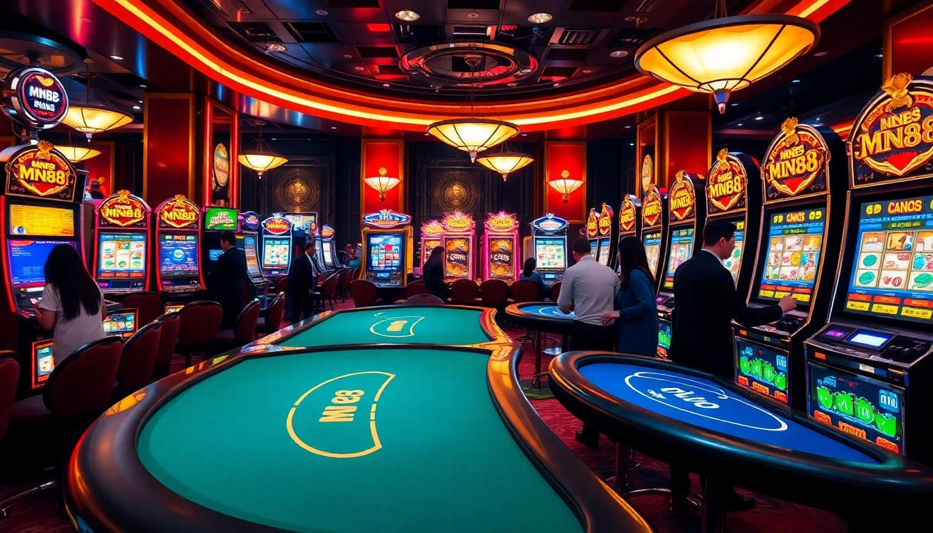 Experience thrilling moments at MN88 casino tables filled with excitement and luxury.