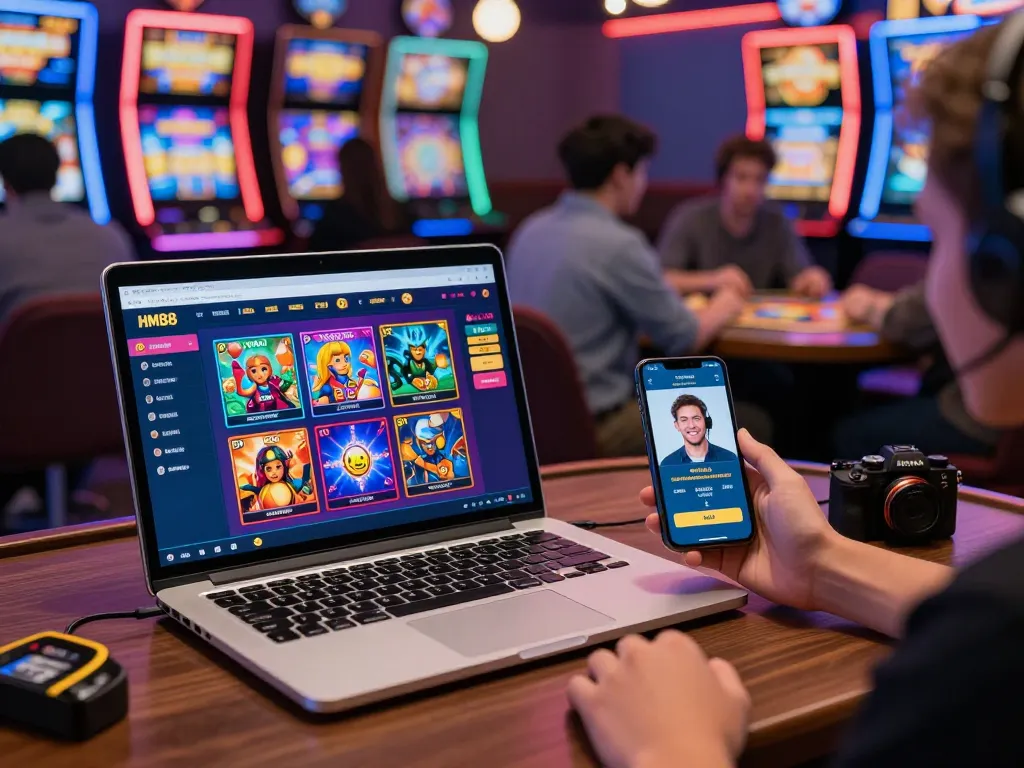 Engaged players using hm88 com for an exciting online gaming experience.