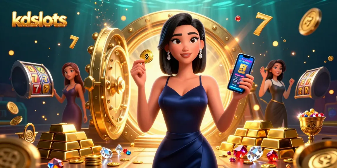 Play a thrilling game at kdslots while enjoying vibrant casino scenes featuring glamorous riches.