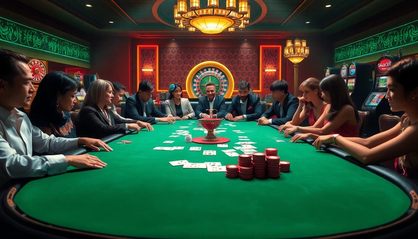 Experience the thrill of tx88 poker gameplay with vibrant chips and cards.