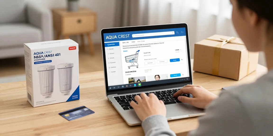 AQUA CREST GXRLQR NSF/ANSI 401 Certified filter - Essential for online shopping and product review success.