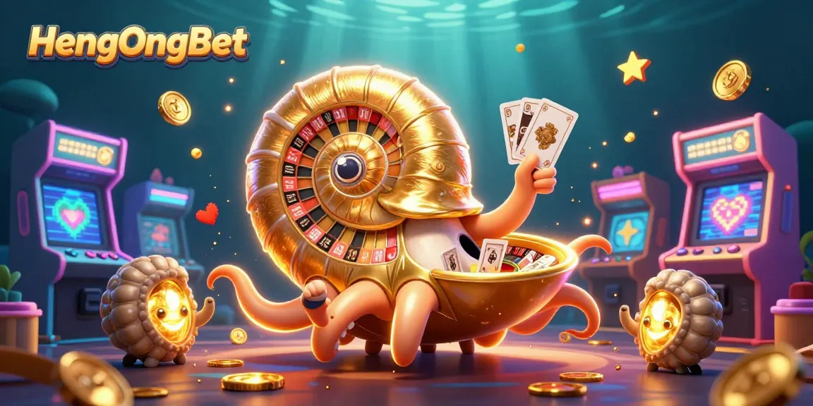 Play slots and games at HengOngBet's vibrant casino with stunning 3D characters and lively gaming atmosphere.