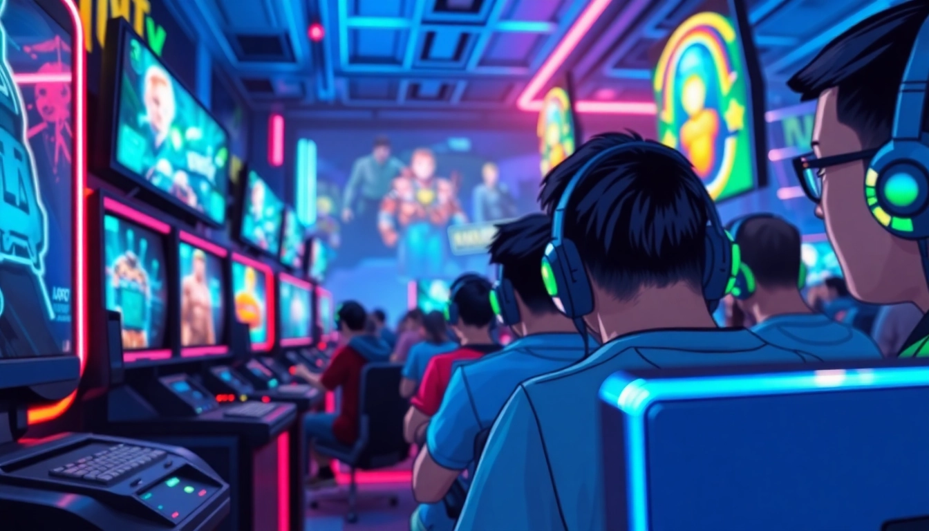Players experiencing higame in a vibrant, energetic digital gaming environment.