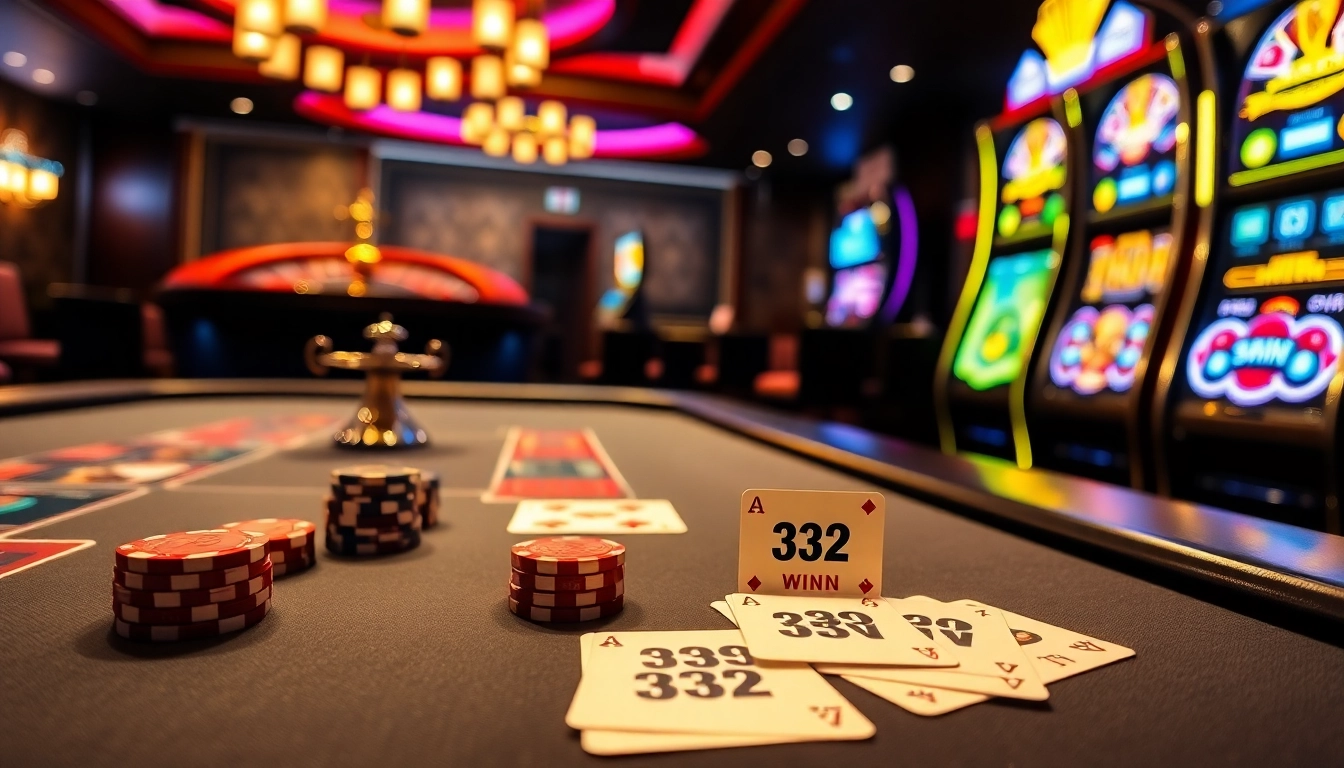 Experience the thrill of high-stakes gaming at 32WIN's luxurious casino.