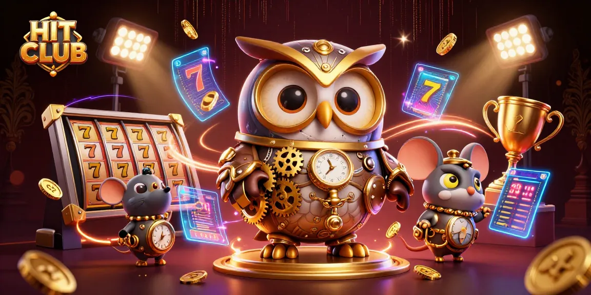 Experience the thrill at HIT CLUB with an engaging steampunk casino scene filled with dynamic elements.