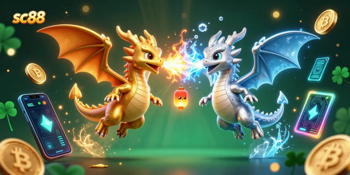 Experience the thrilling sc88 casino adventure with dragons and neon crypto elements.