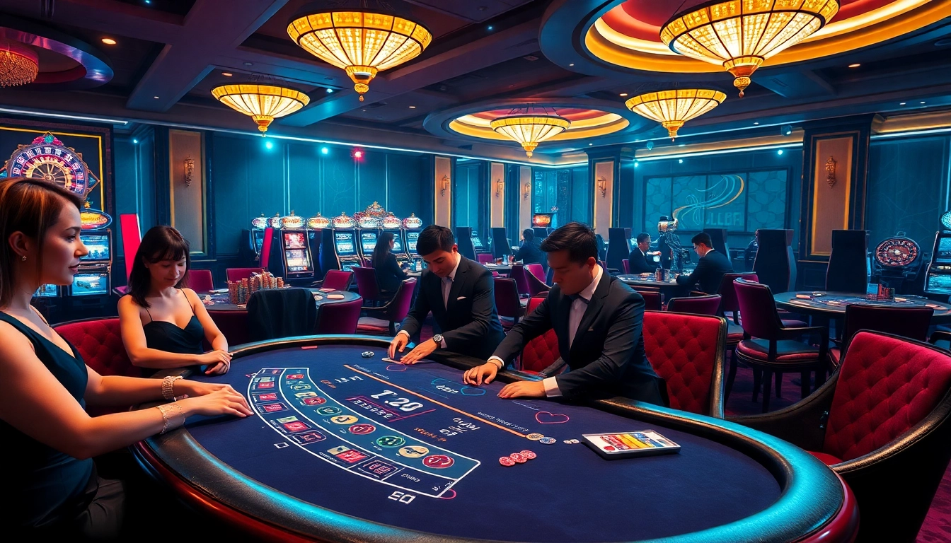 Experience the thrill of gambling at https://may88.click/ with a luxury blackjack table and exciting casino elements.