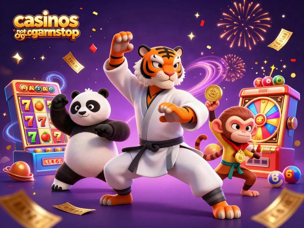 Engage with casinos not on gamstop and experience dynamic slot action with a fun 3D illustration.
