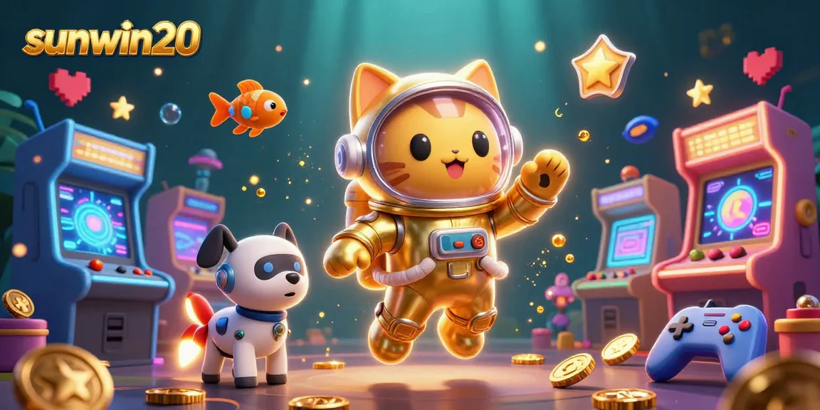Experience the thrill of gaming with sunwin20's lively 3D casino adventure featuring vibrant characters.