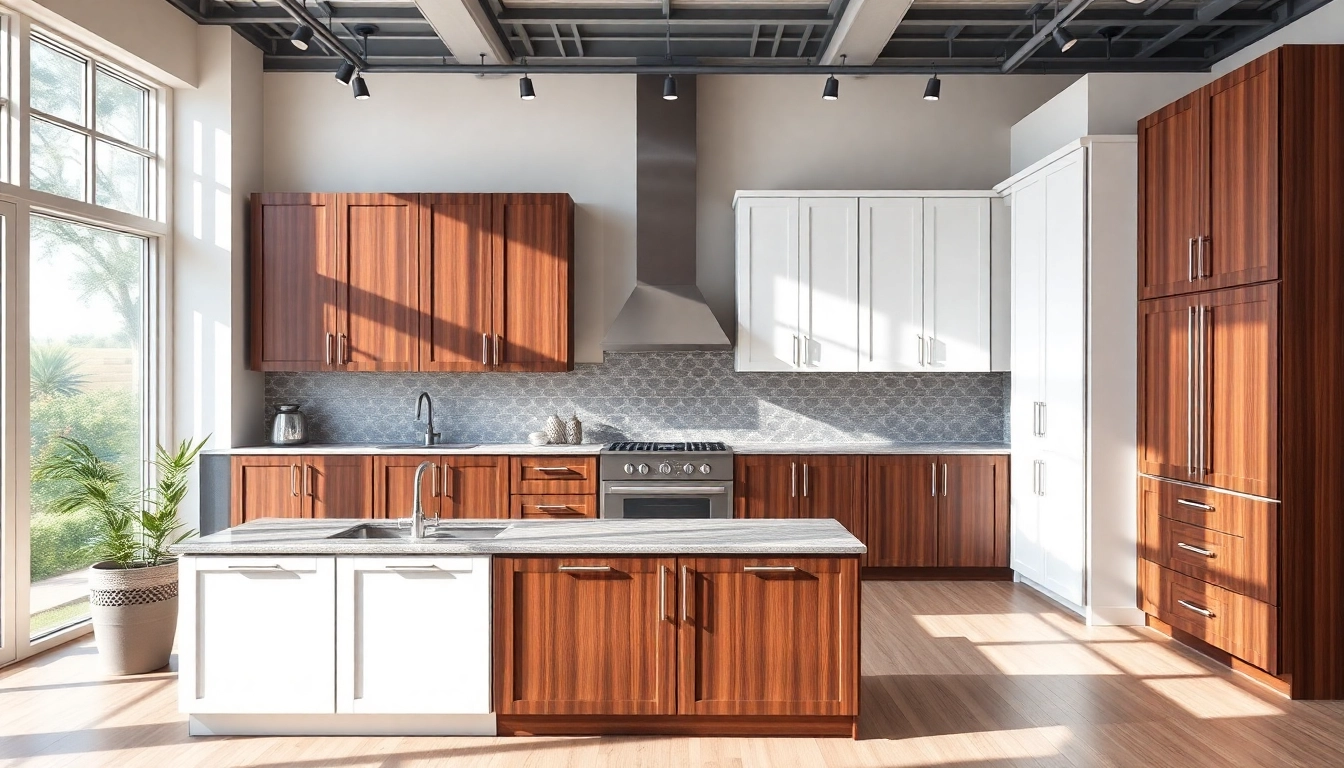 Cabinet Refacing Saint Petersburg FL exhibition showcasing modern kitchen designs and finishes.
