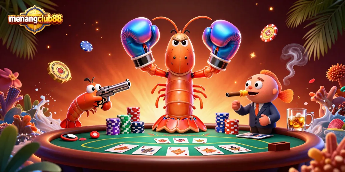 Engage in strategic play with menangclub88 as the mantis shrimp champions in a dynamic poker showdown.