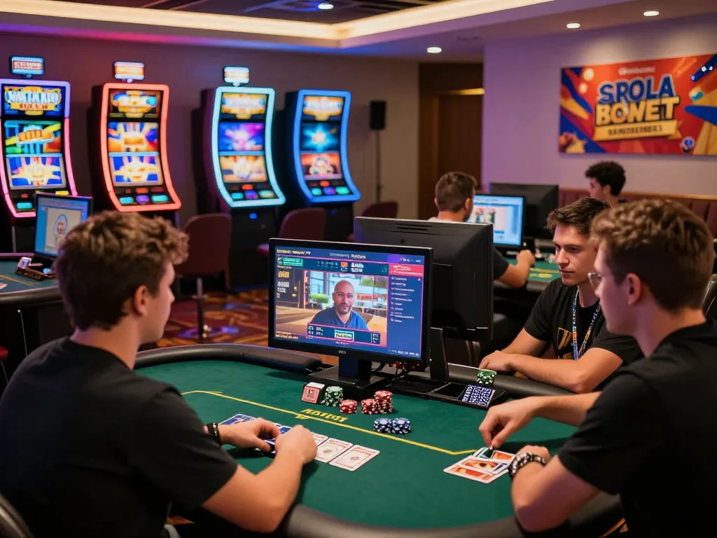 Players enjoying an immersive 32win online casino experience with live dealers and engaging games.