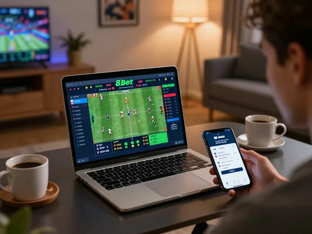 Betting on live sports through 8xbet app while analyzing match statistics for winning strategies.
