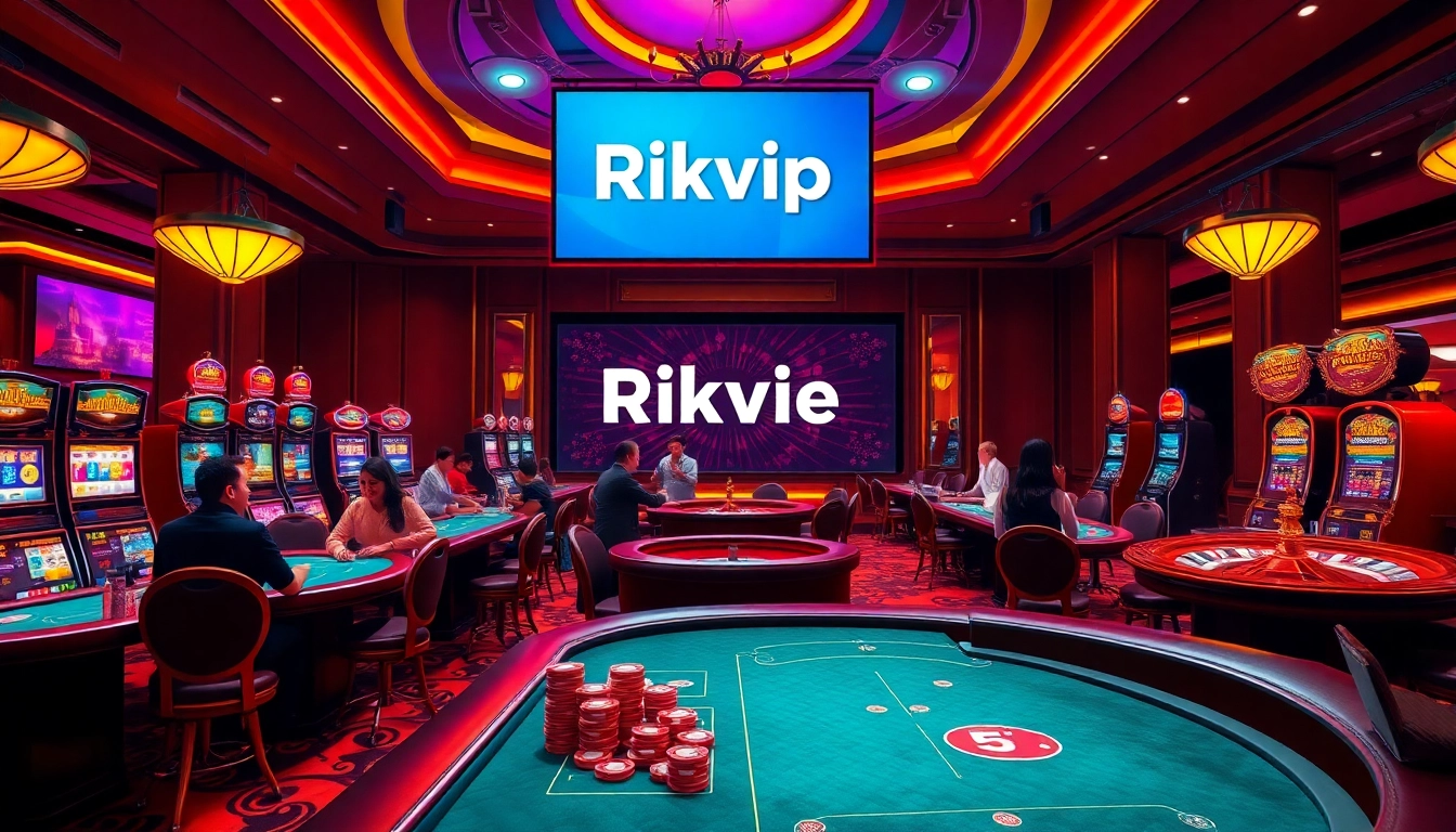 Experience the thrill of gambling at Rikvip with vibrant casino tables and exciting gameplay.