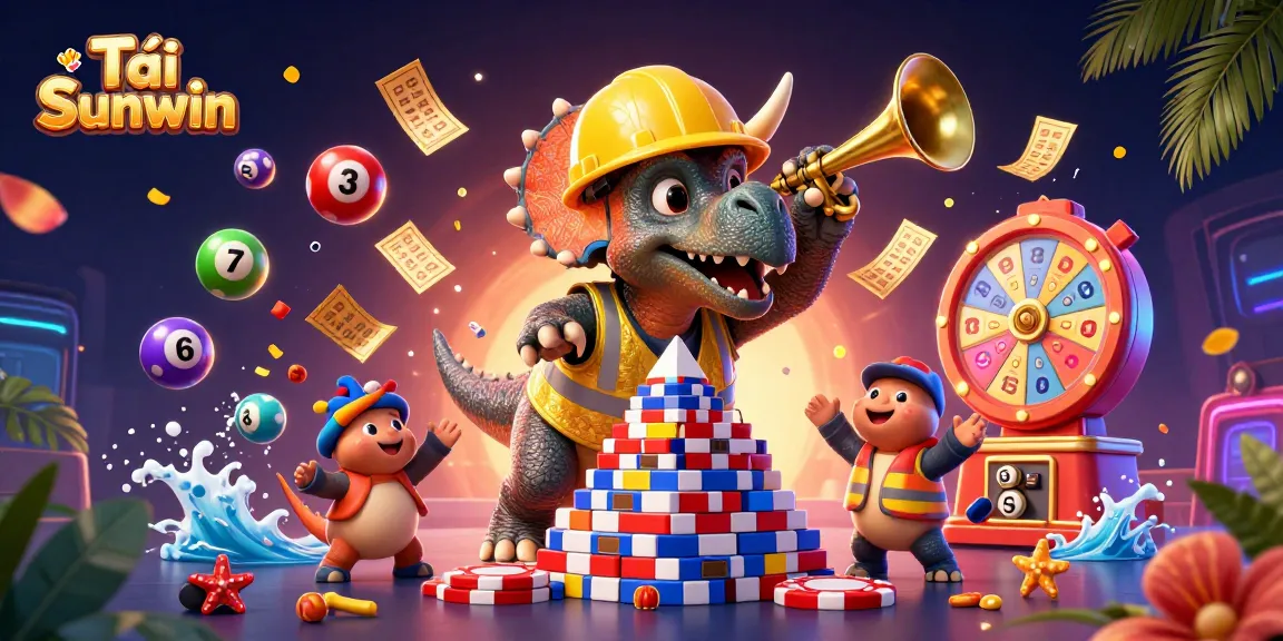 Tải Sunwin: Experience thrilling gameplay in a vibrant online casino world with colorful elements.