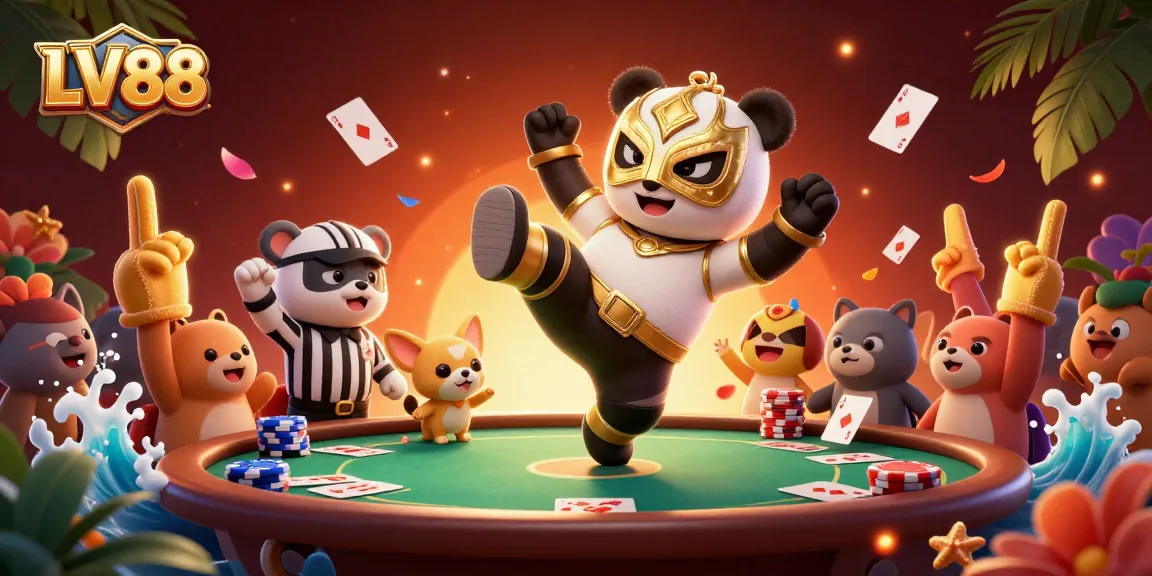 Experience thrilling poker action at LV88 with dynamic characters and engaging gameplay.