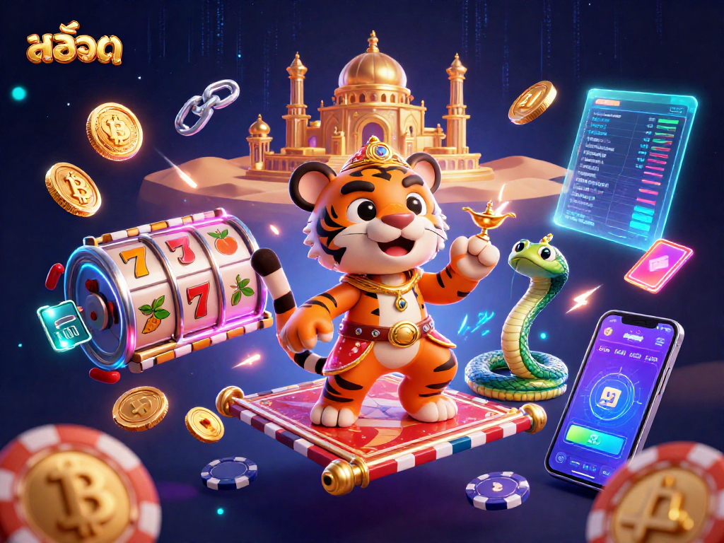 Engage in exciting สล็อต adventures with our vibrant Arabian-themed 3D illustration.