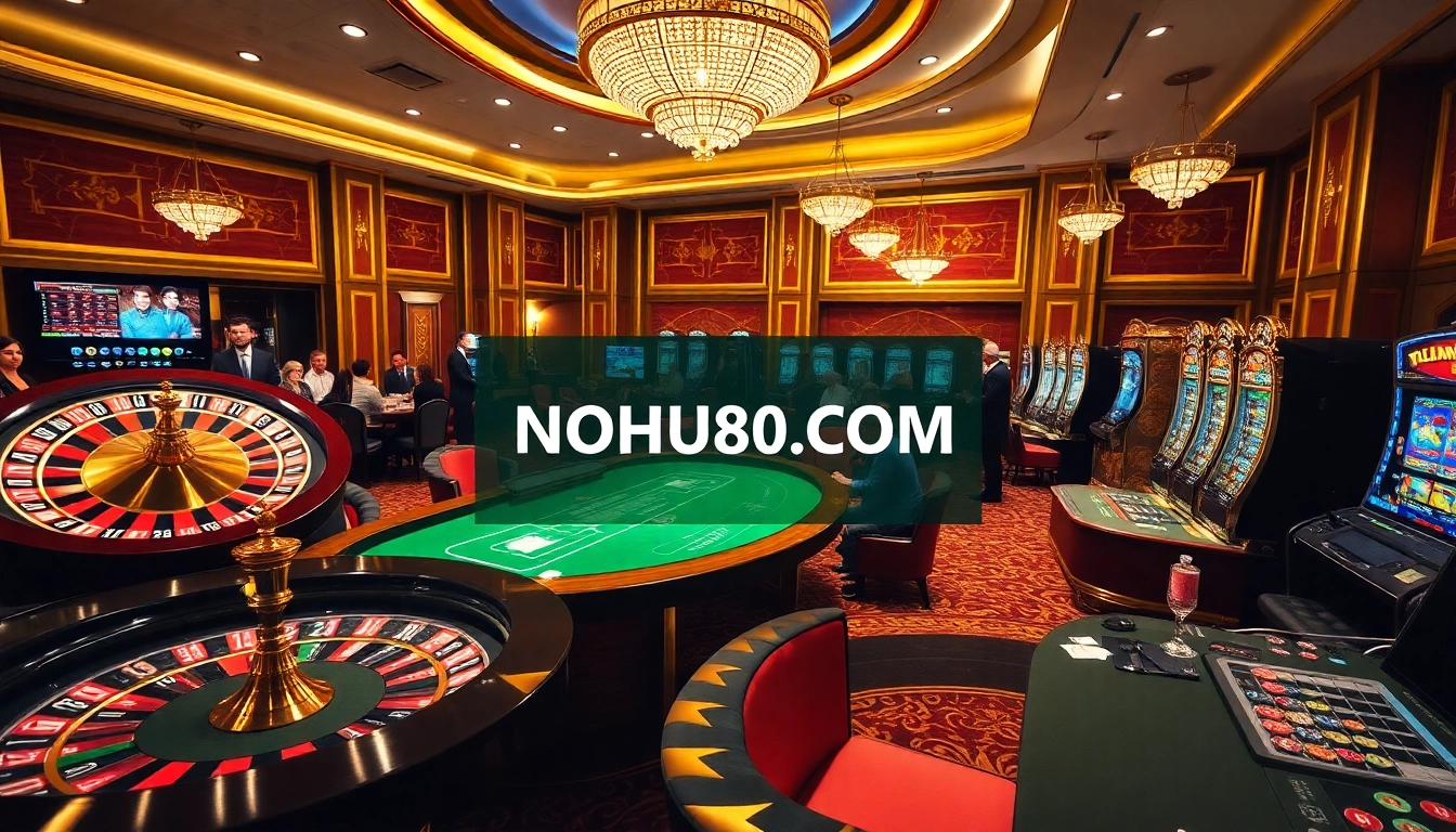 Experience the thrill of winning with NOHU90 COM at a luxurious casino setting.