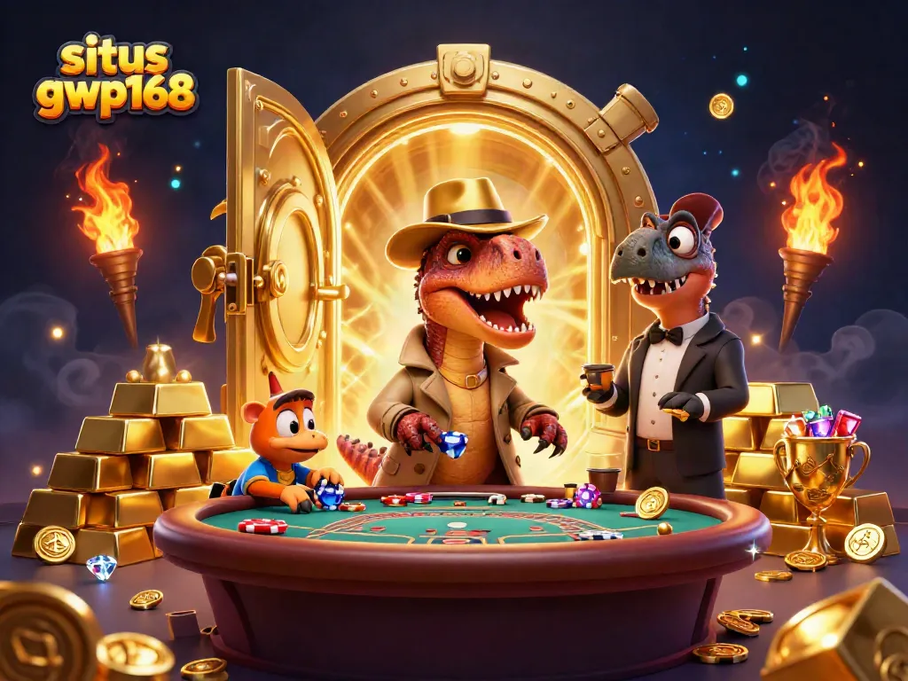 Permainan kasino di situs gwp168 dengan raptor menghitung kartu dan pencuri kecil mencuri chip.