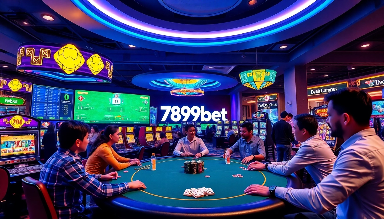 Engaging online betting experience at 789bet with diverse players and vibrant casino atmosphere.