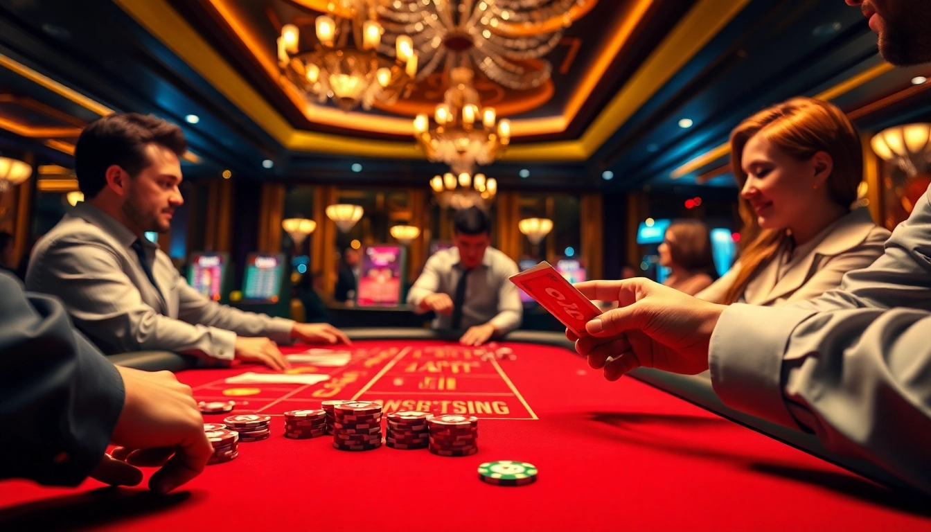 Menangkan togel389 di meja kasino yang meriah dengan taruhan cerah dan pemain antusias.