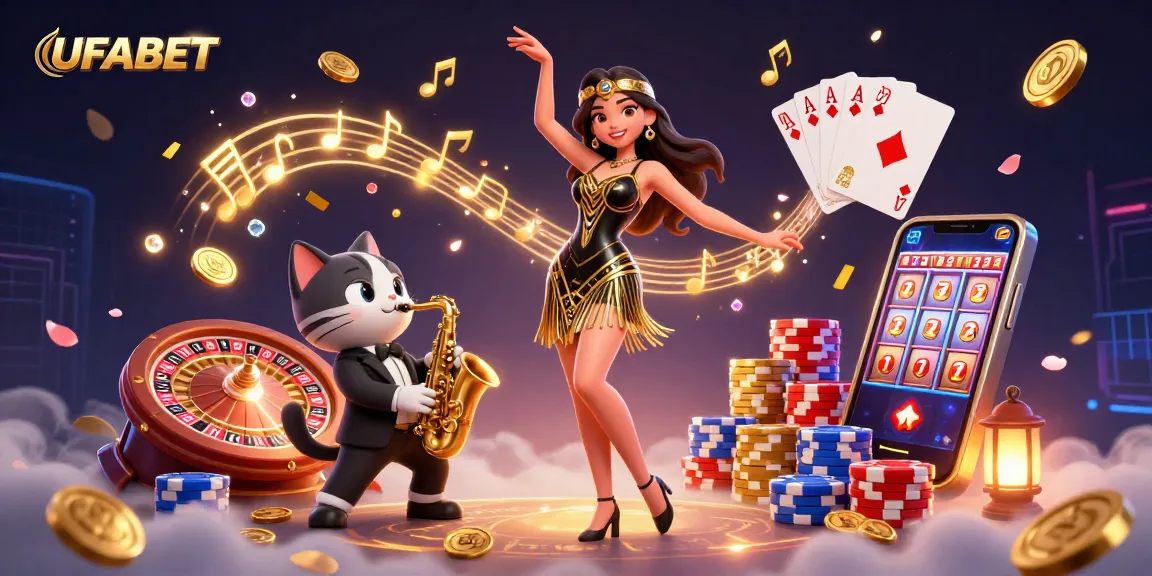 Experience exhilarating wins at UFABET with vibrant slots, cascading coins, and exciting games.