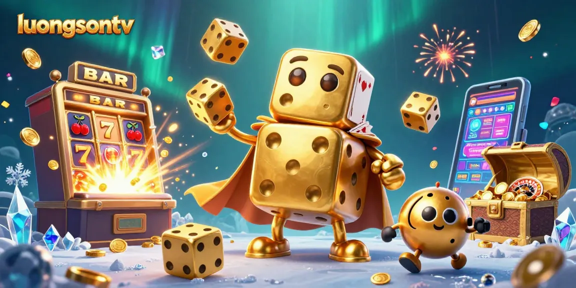Experience thrilling gaming with luongsontv's vivid 3D casino scene filled with action and dynamic elements.